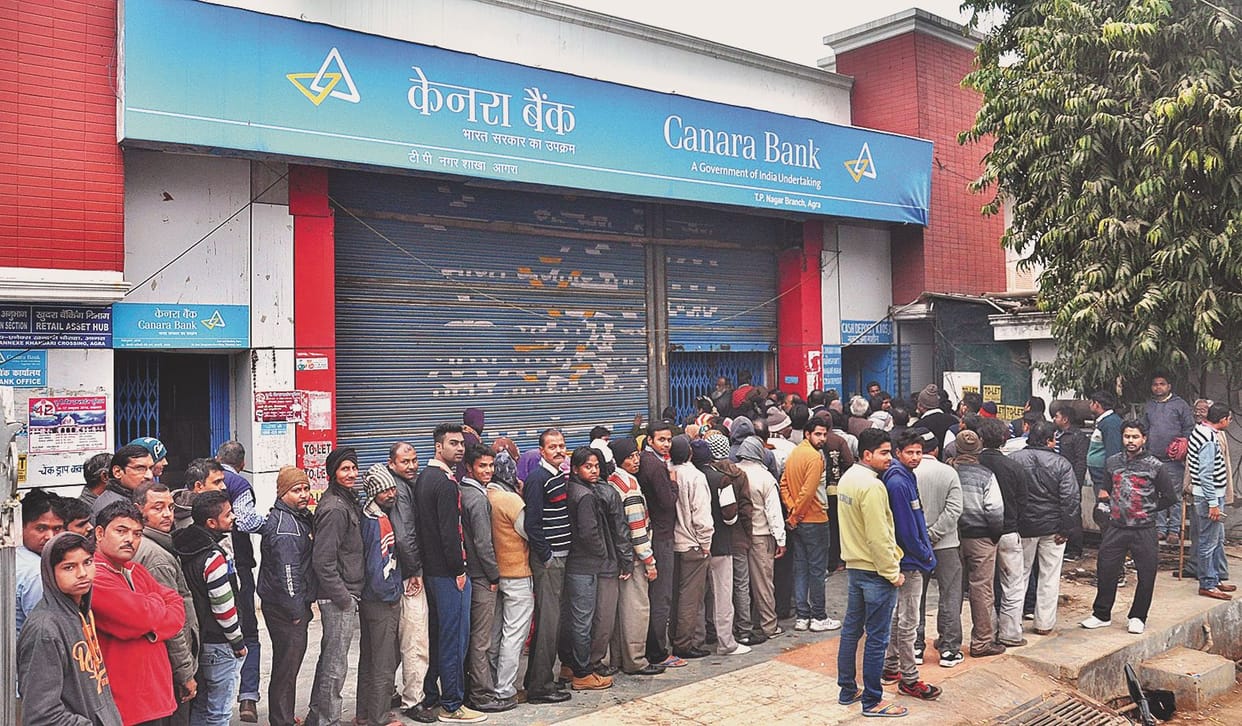 waiting in line to cash 