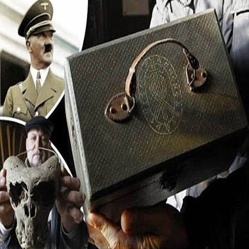 Russians find mysterious Nazi chest with strange 'alien'
