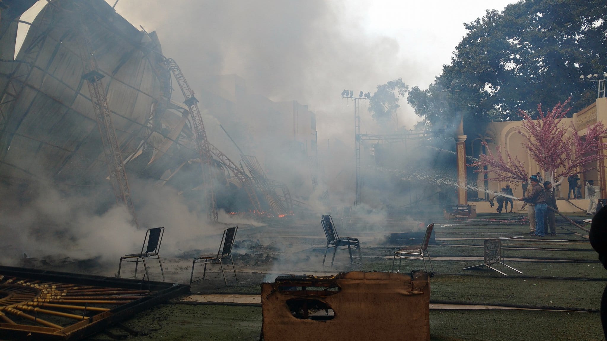 destroying millions great party lawn in kanpur