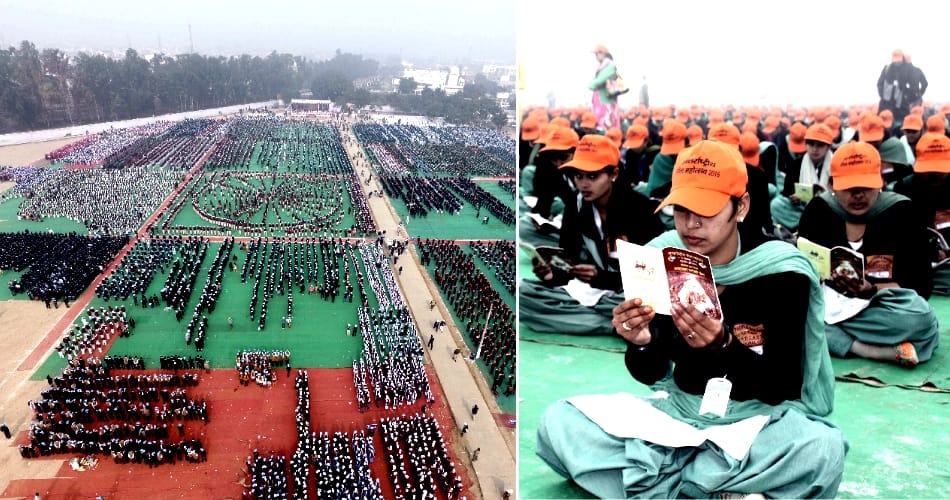 18000 school children recited gita shloka at kurukshetra
