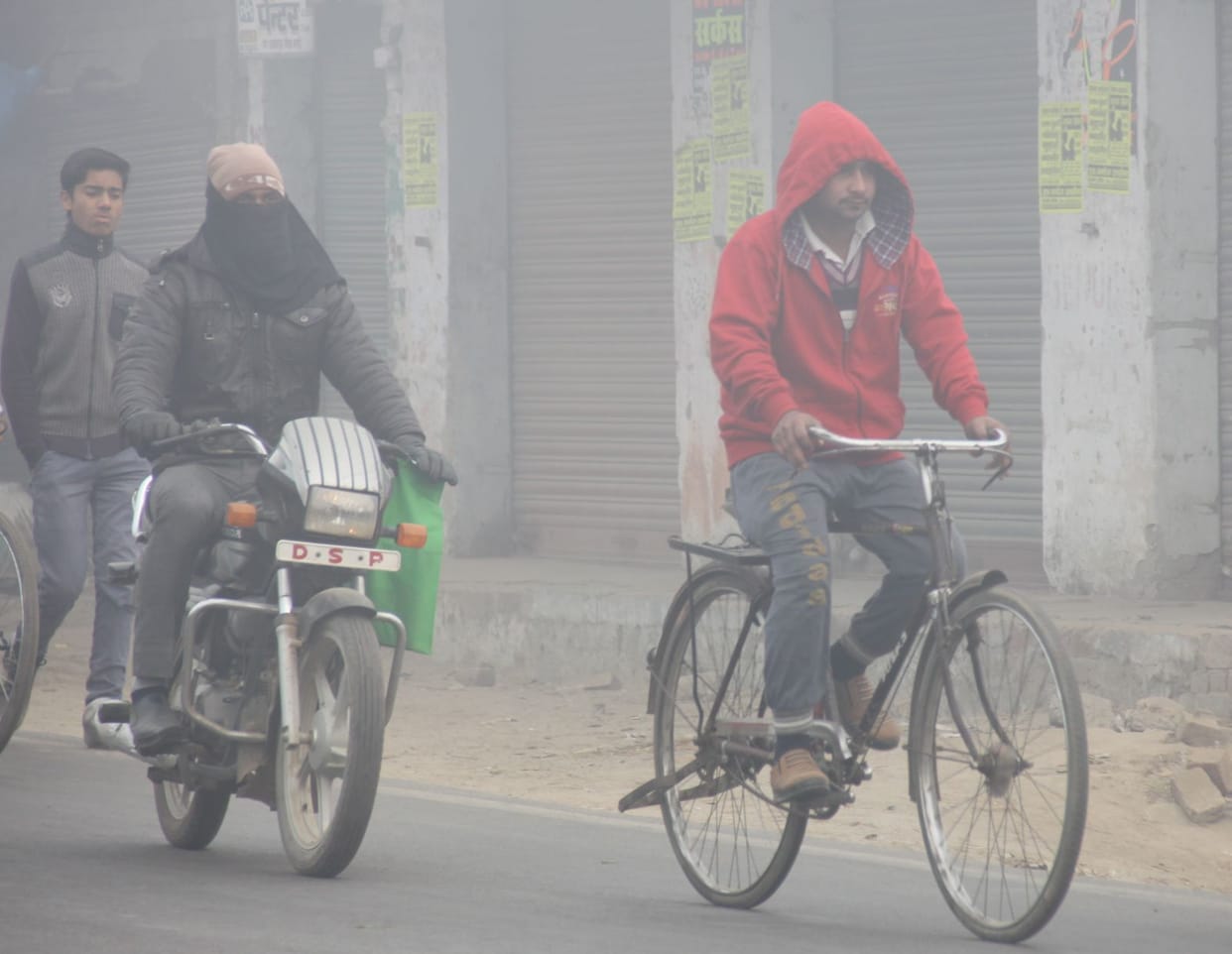 it's difficult to move on highway in fog