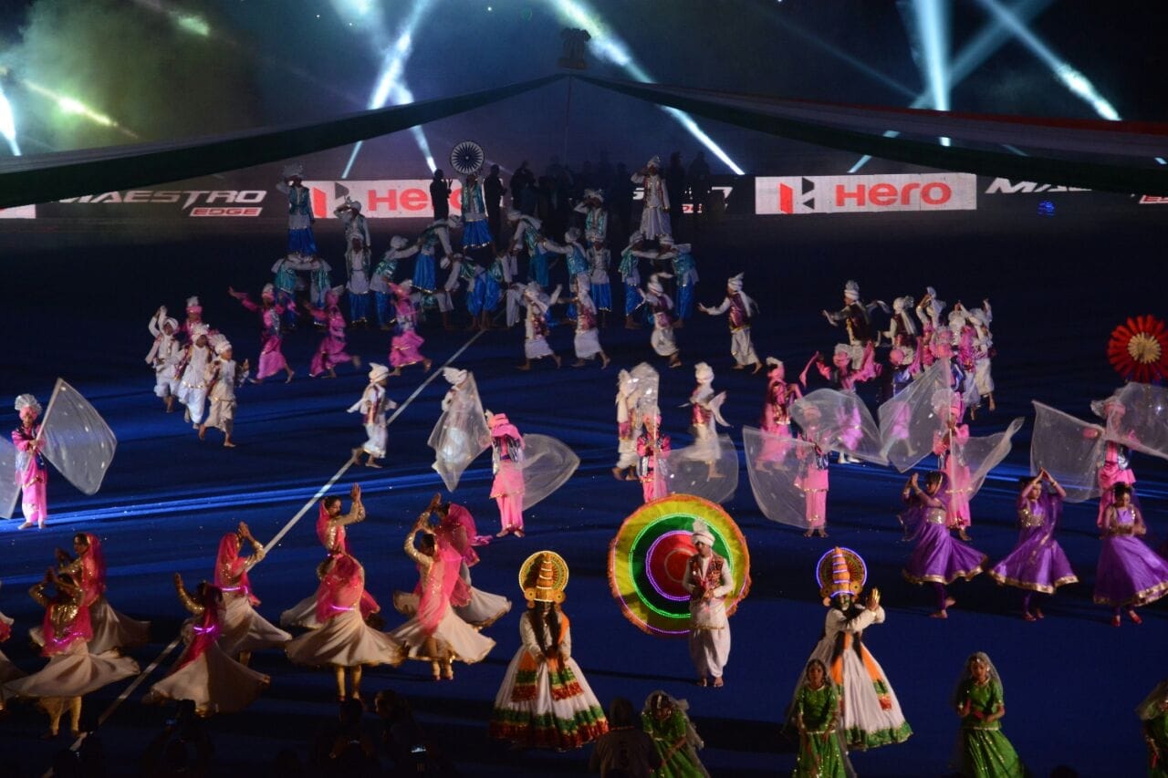 Inaugration of junior hocky world cup in Lucknow.