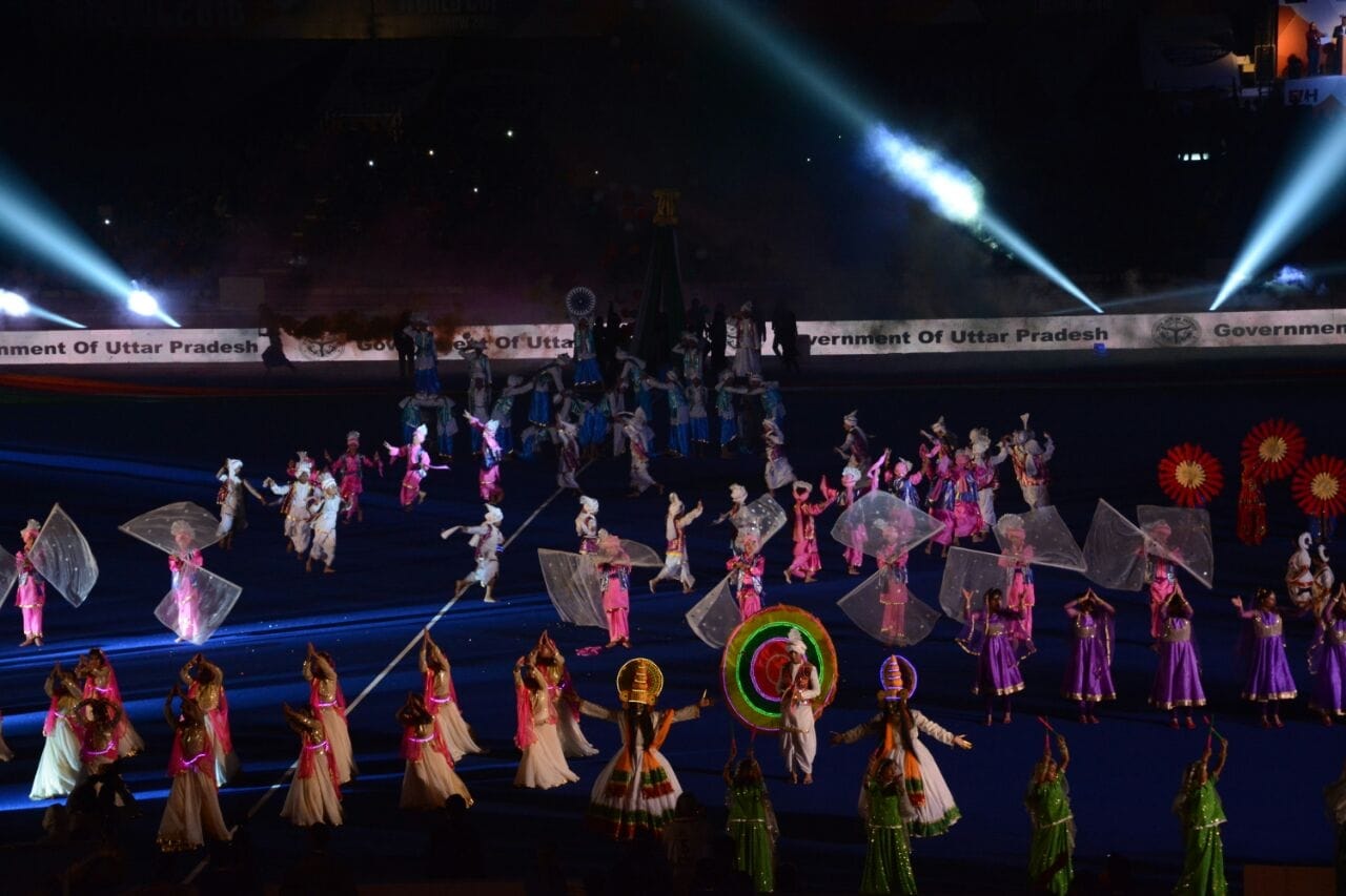 Inaugration of junior hocky world cup in Lucknow.