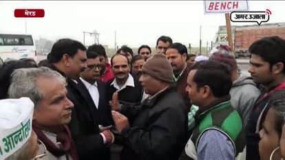 lawyers create ruckus at toll plaza in meerut