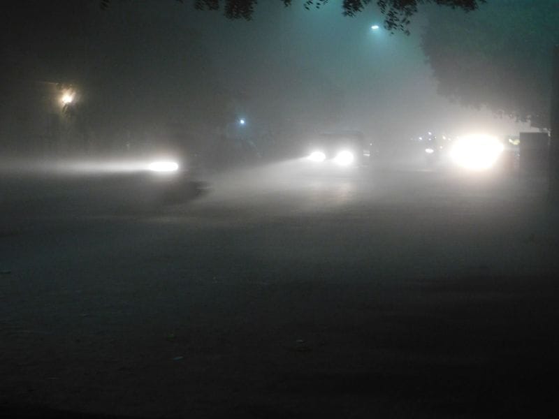 Fog effect in chandigarh, flight arrived late, were struck on the passenger fare rise
