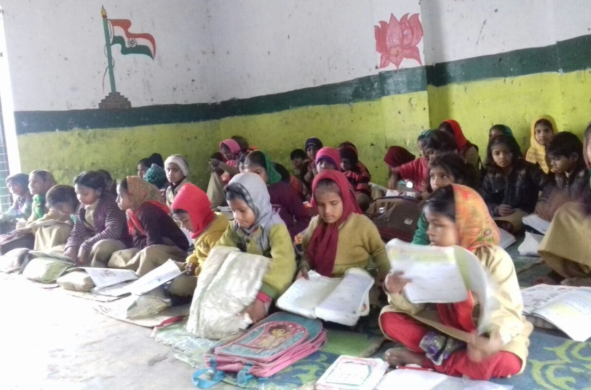 Titurte school child going to shape the future in the cold