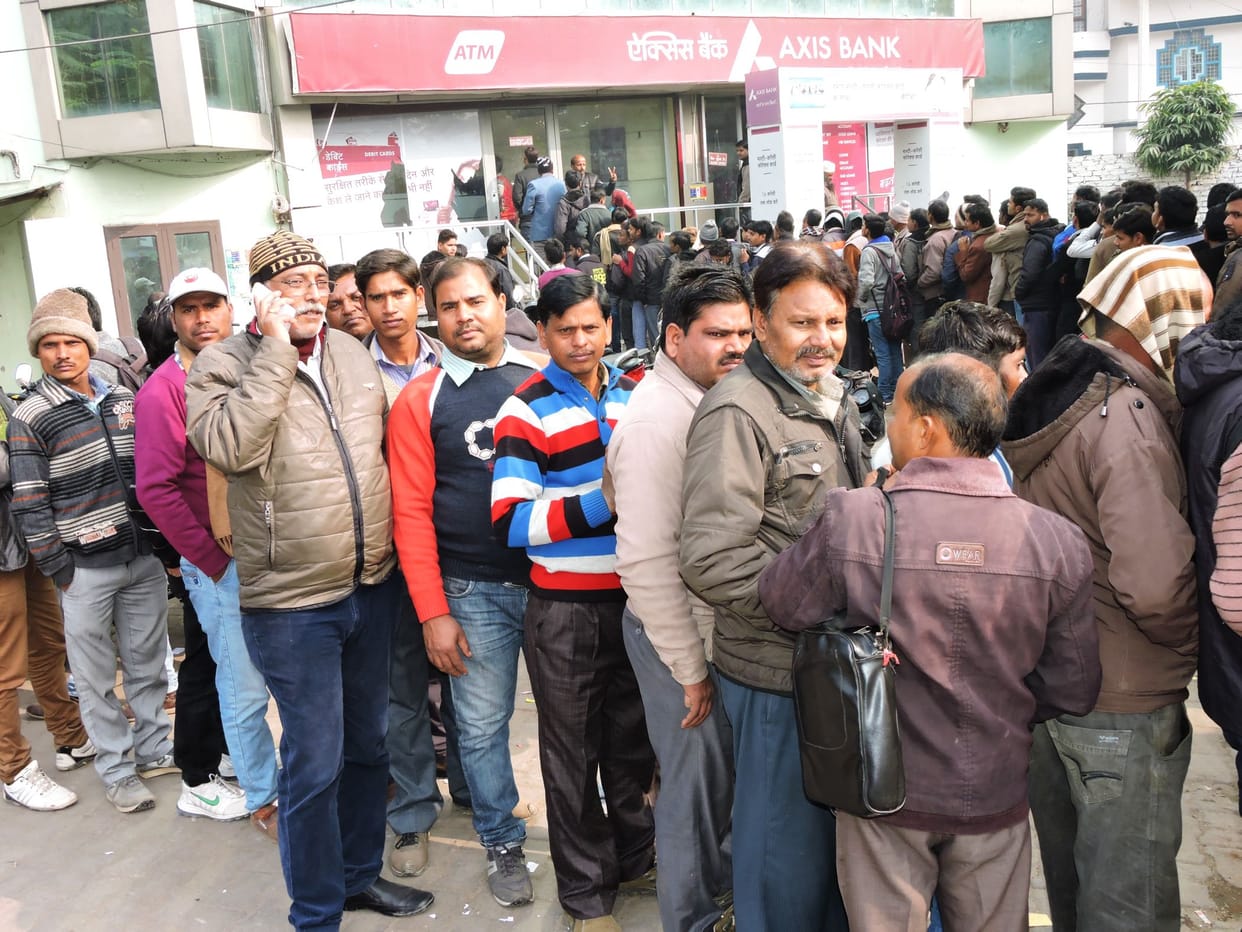 Cashless bank branches were the last day of the week