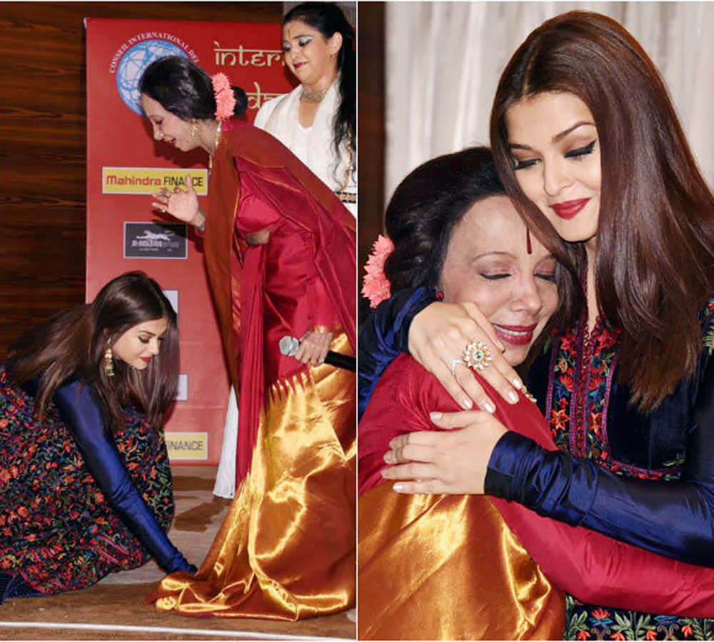 aishwarya rai bachchan recent meet her dancing guru lata surendra