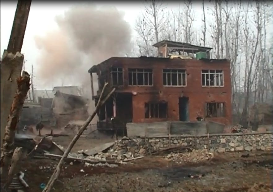 exclusive video of encounter in anantnag of kashmir