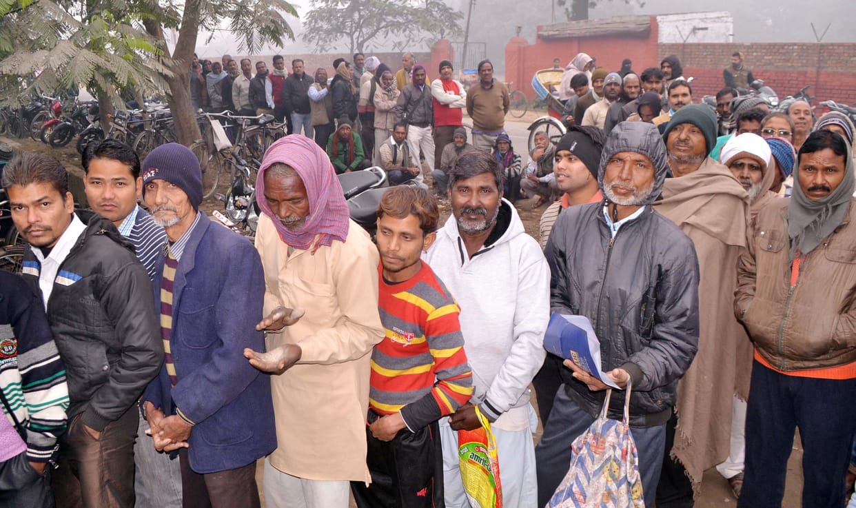 Bank were empty, were long queues at ATMs