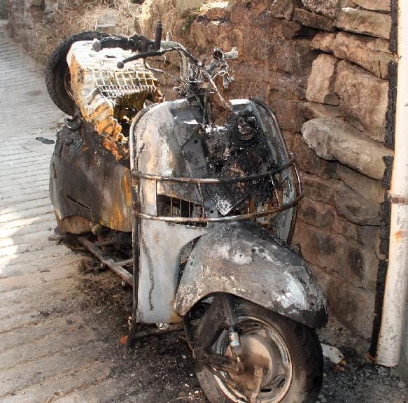 bikes damaged