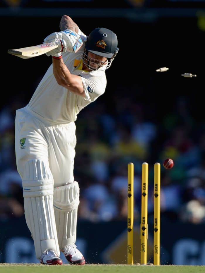 Matthew Wade survives after ball hits stumps but bails don't dislodge