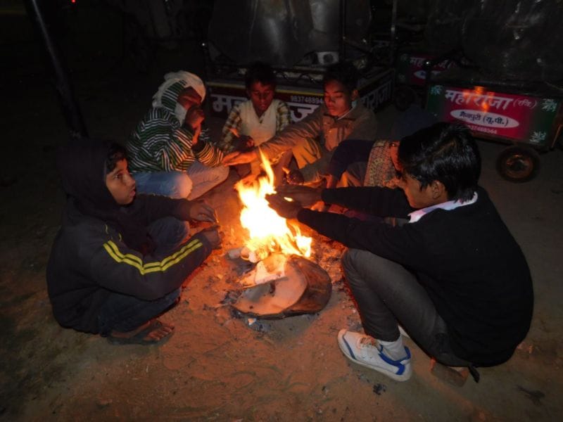 The coldest night of the season, the minimum mercury dropped