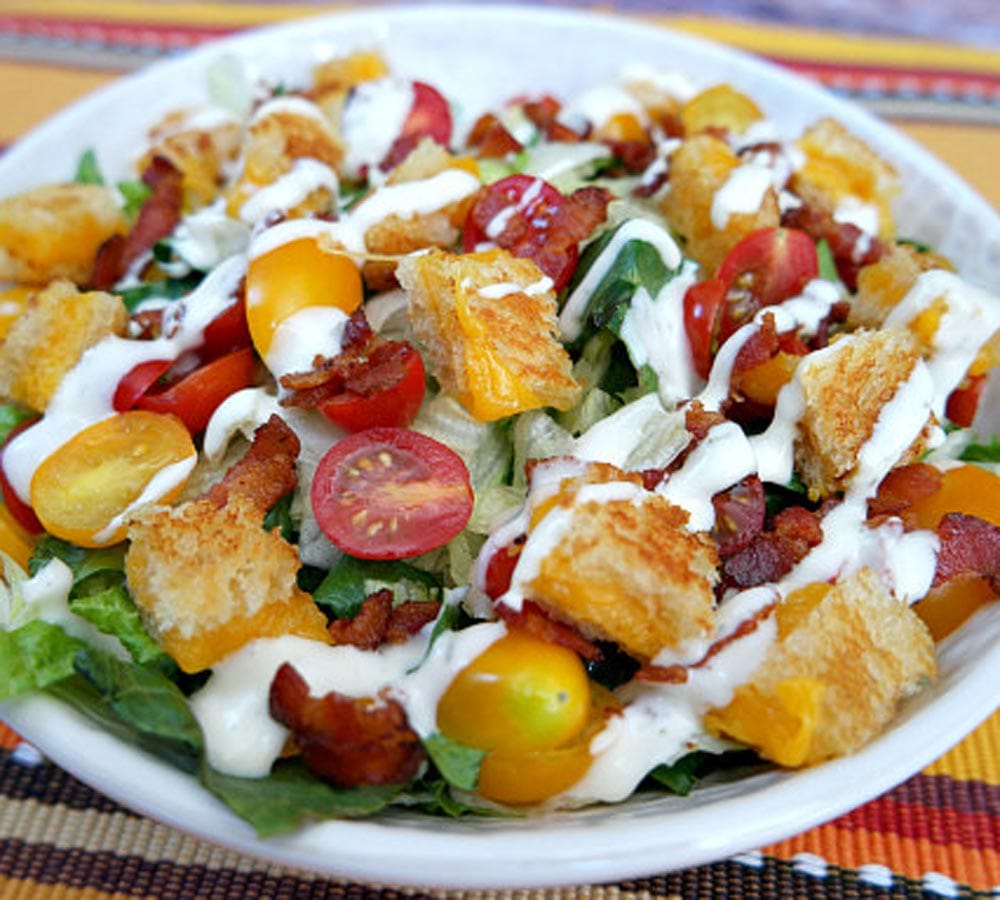 be careful salad can make you fat