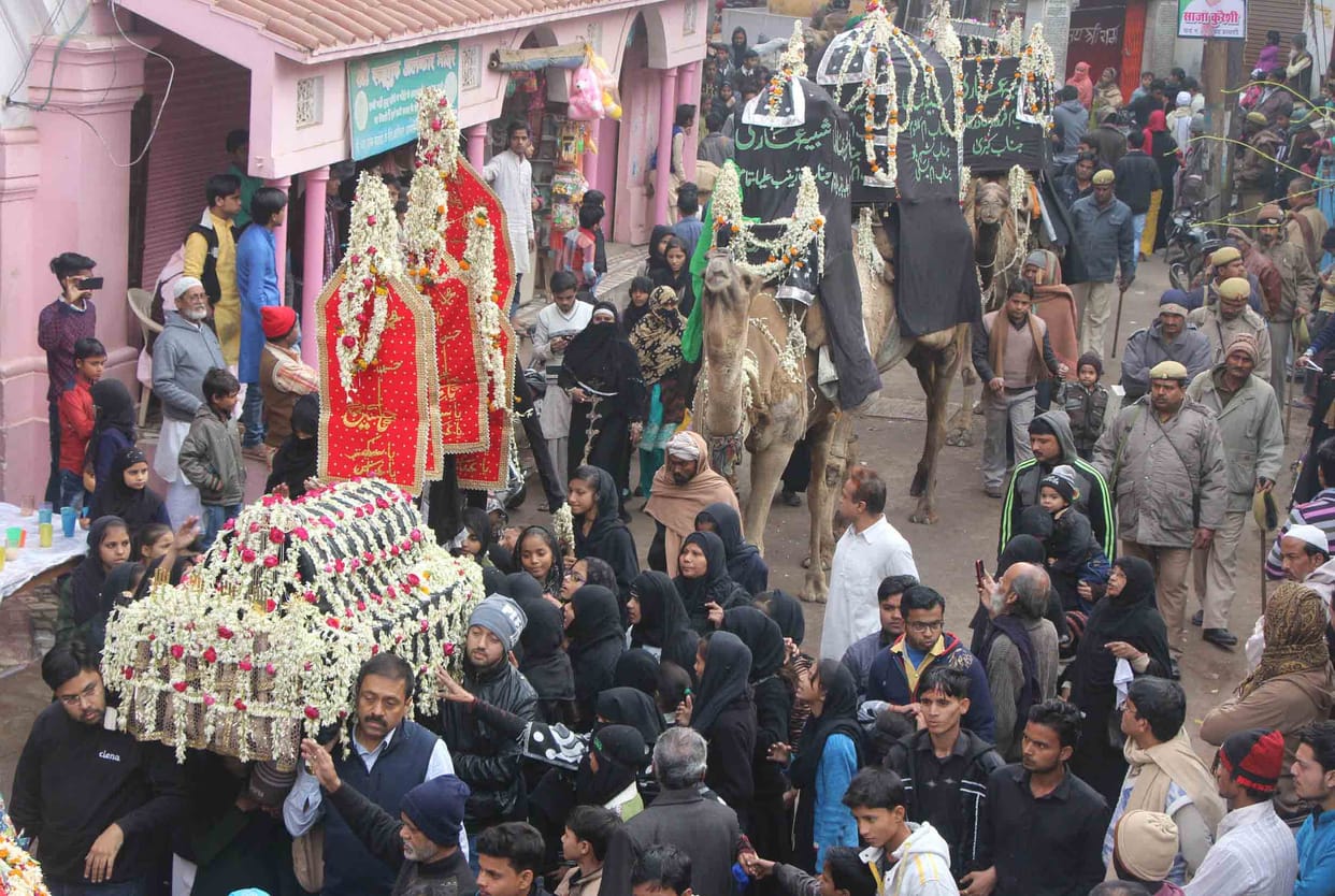 last procession march of gam e hussain with respect