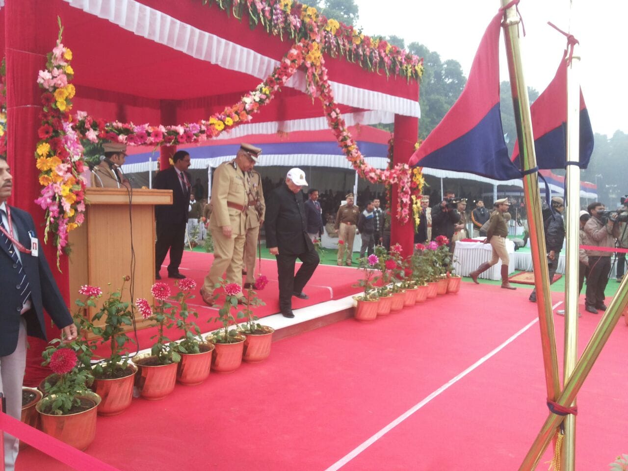 manzil saini leads raitik parade in police week