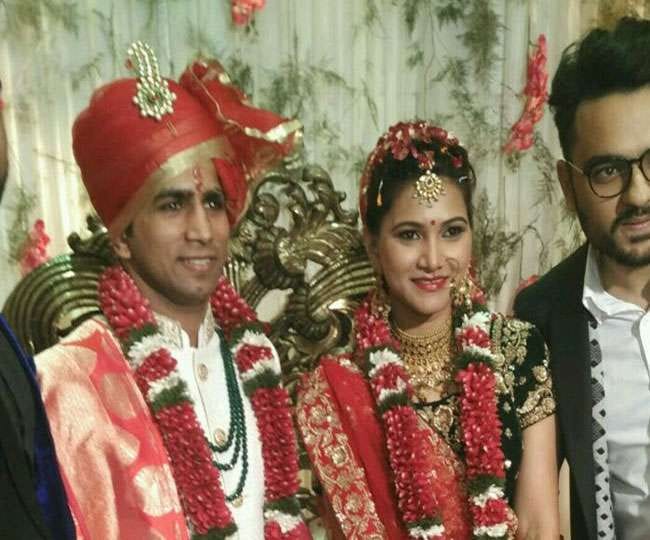 olympian boxer jitender kumar got married with designer yamini, function photos