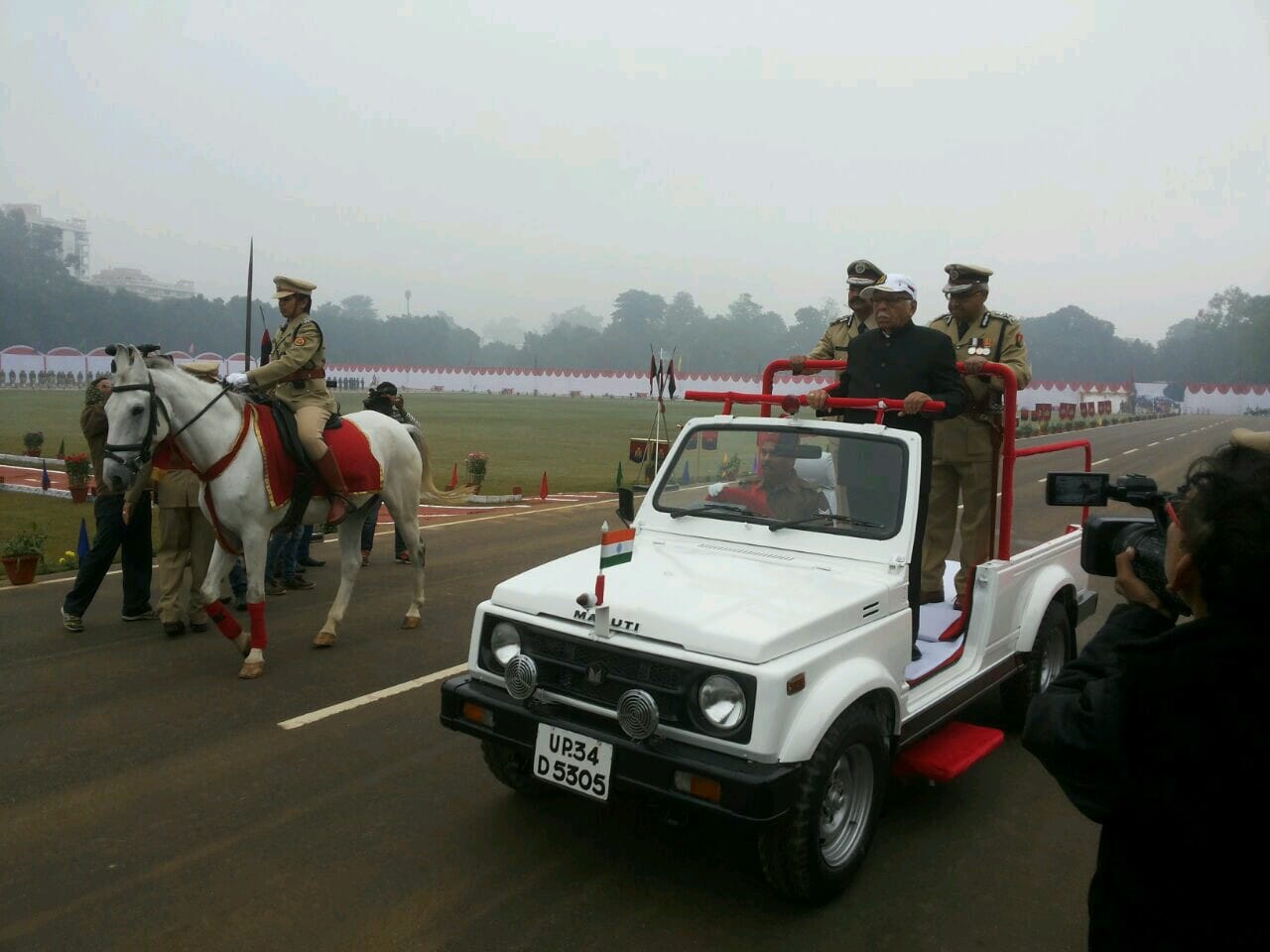 manzil saini leads raitik parade in police week
