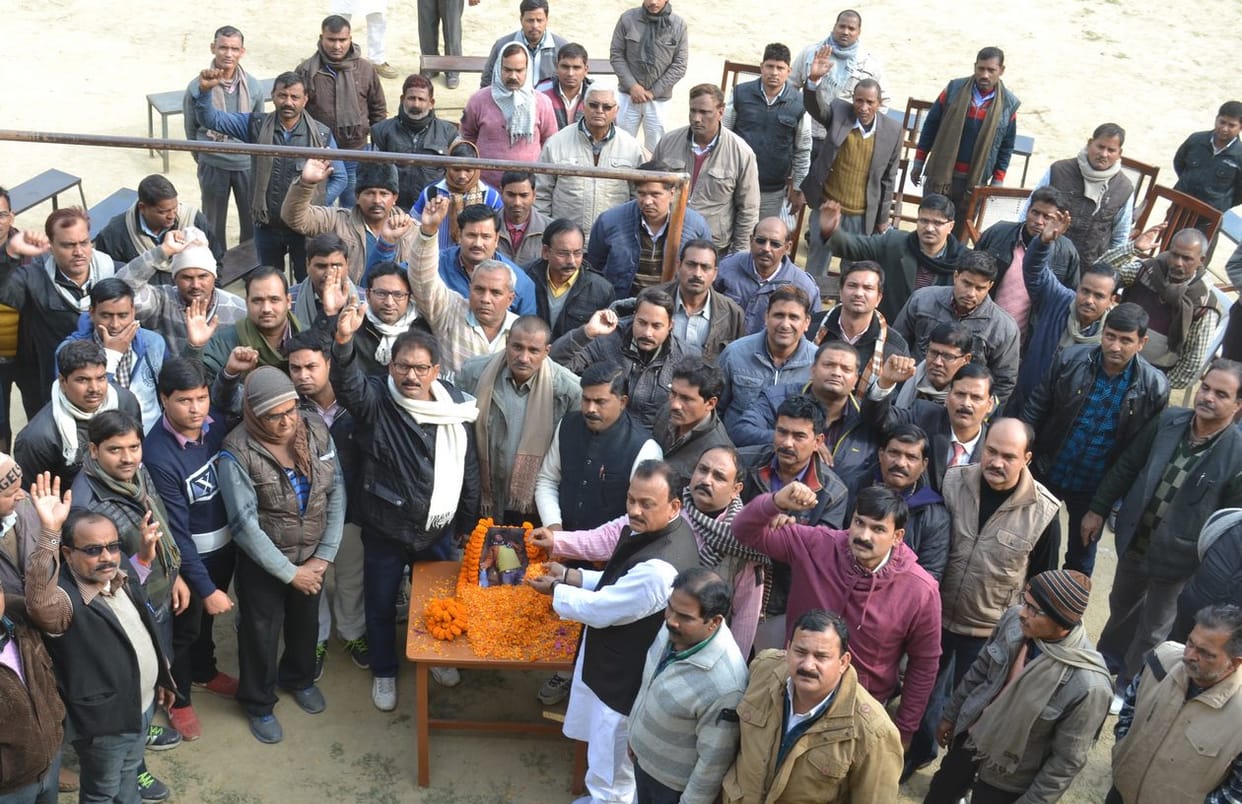 Teachers expressed opposition shackled black bar