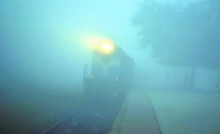 The speed of trains hitting fog stalemate