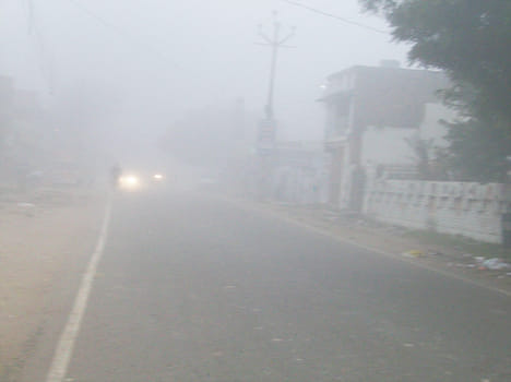 Cold wave grew melting, torpid masses