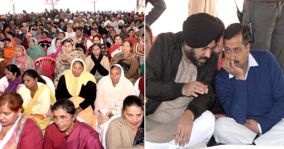 Arvind kejriwal, kejriwal in punjab, bhagwant mann rally