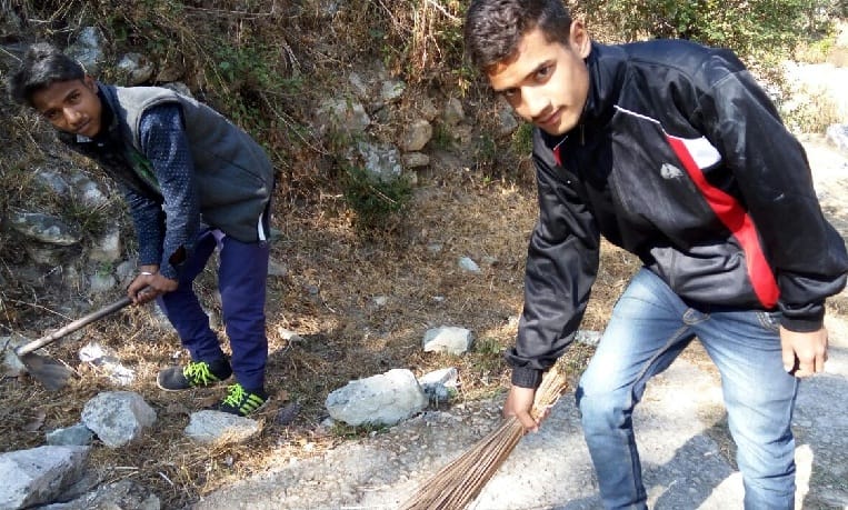 NSS volunteers undertook cleanliness drive