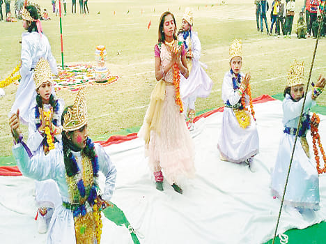 Children's cultural program under the sky