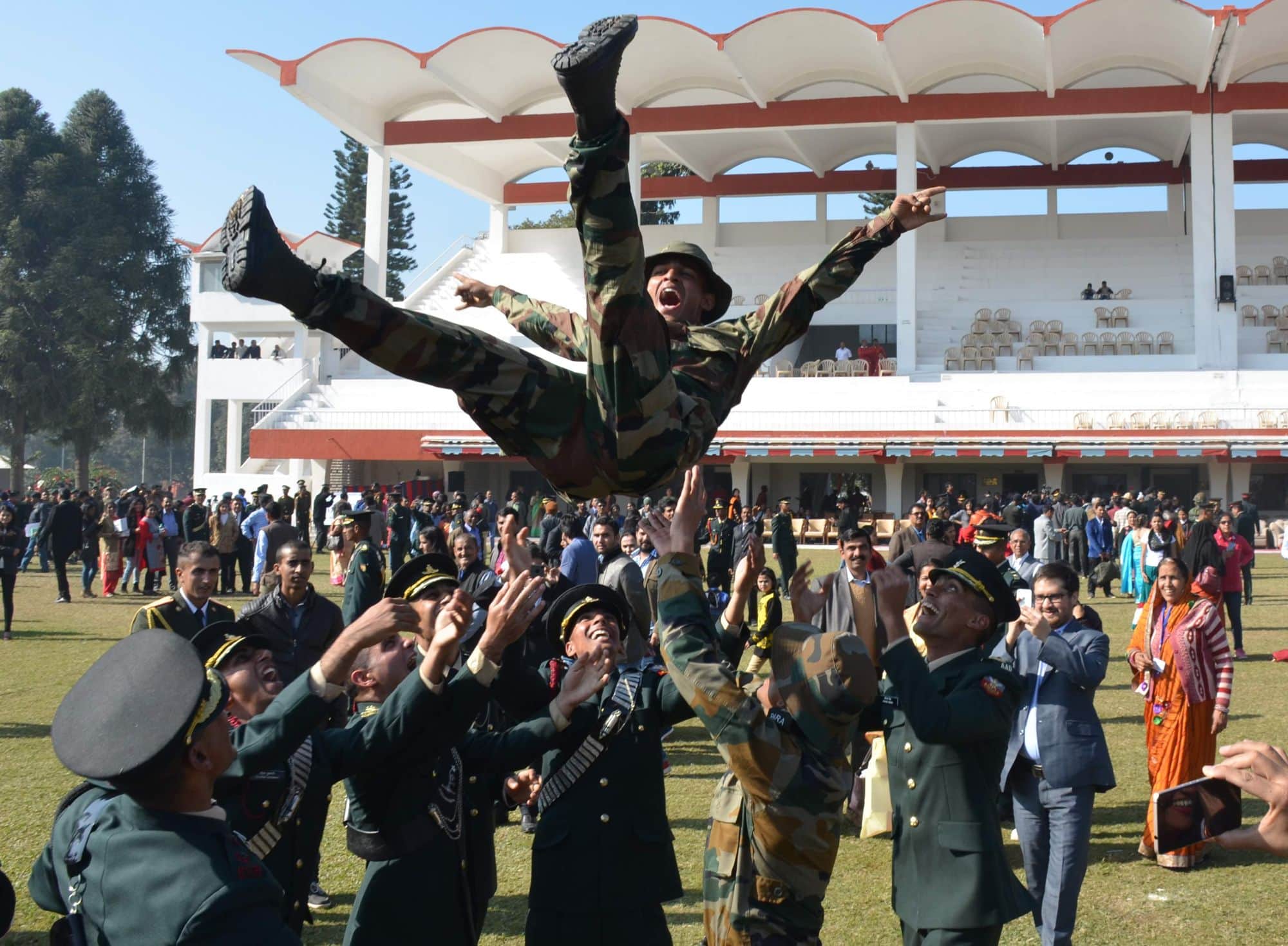 passing out parade photos from ima dehradun.