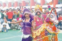 Costumes by actors from the audience spellbound, Kurukshetra