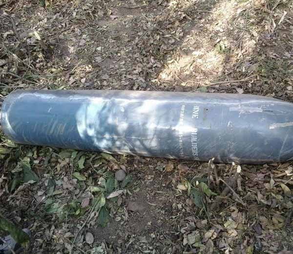 6 feet long alive bomb shell like misile found at morni hills area of panchkula