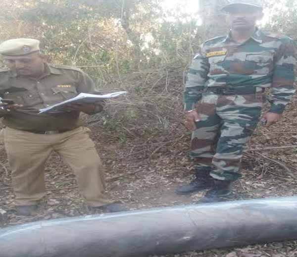 6 feet long alive bomb shell like misile found at morni hills area of panchkula