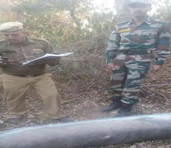 6 feet long alive bomb shell like misile found at morni hills area of panchkula