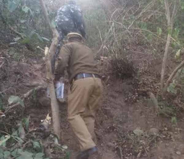 6 feet long alive bomb shell like misile found at morni hills area of panchkula