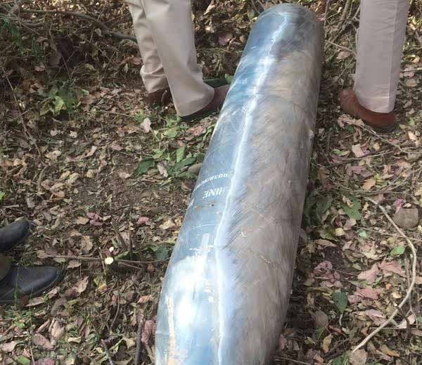 6 feet long alive bomb shell like misile found at morni hills area of panchkula