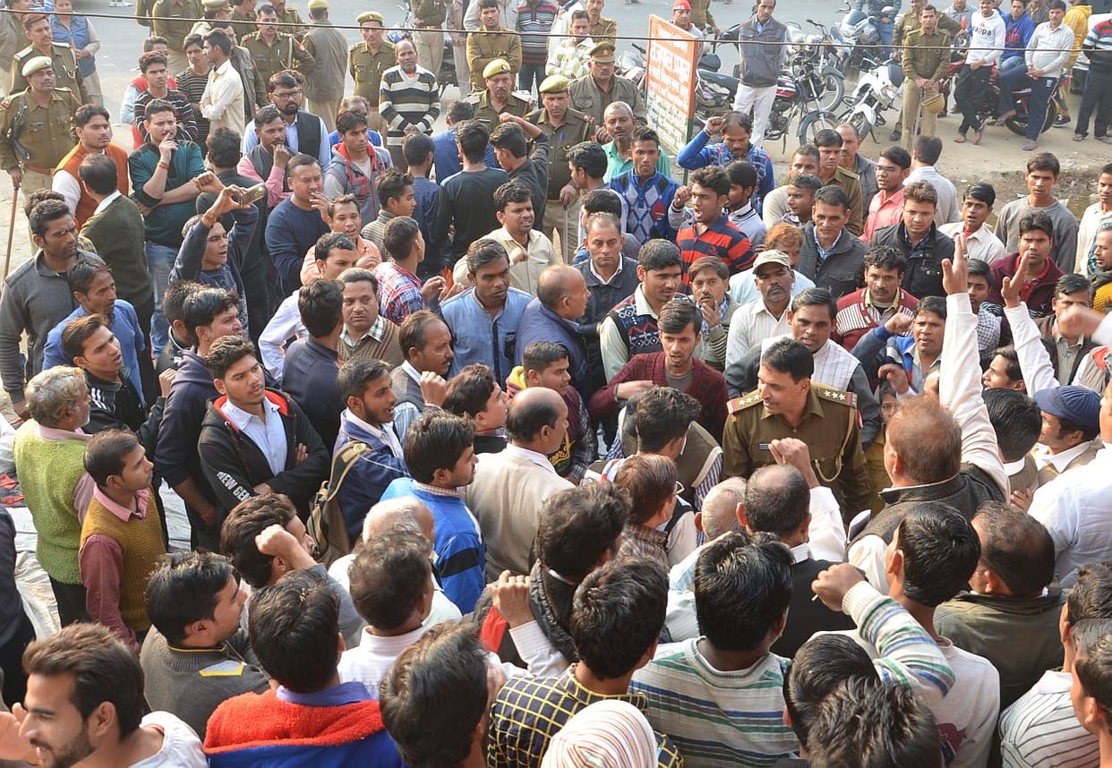 dr. Ambedkar statue Damaged, Ruckus