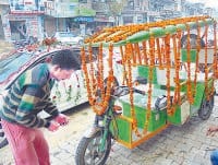 fatehabad, cash problem, no car use in wedding, use e rikashaw,  fatehabad,  harayana