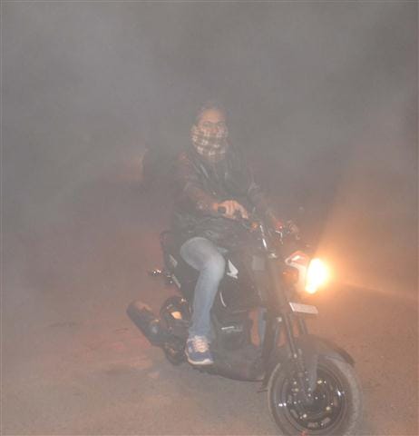  Fog lasted half a day, the cold air Tituraya