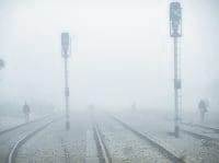 jind, fog, train, slow, trains late by shadule,  harayana