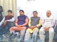 press confrence, nayab saini, bussinesmans, kaithal