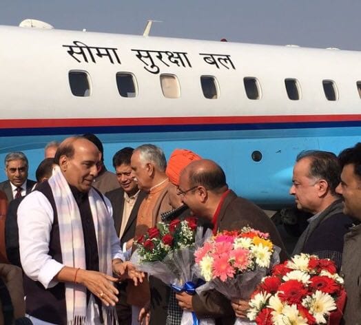 home minister rajnath singh to attend the martyrs day function in jammu and kashmir