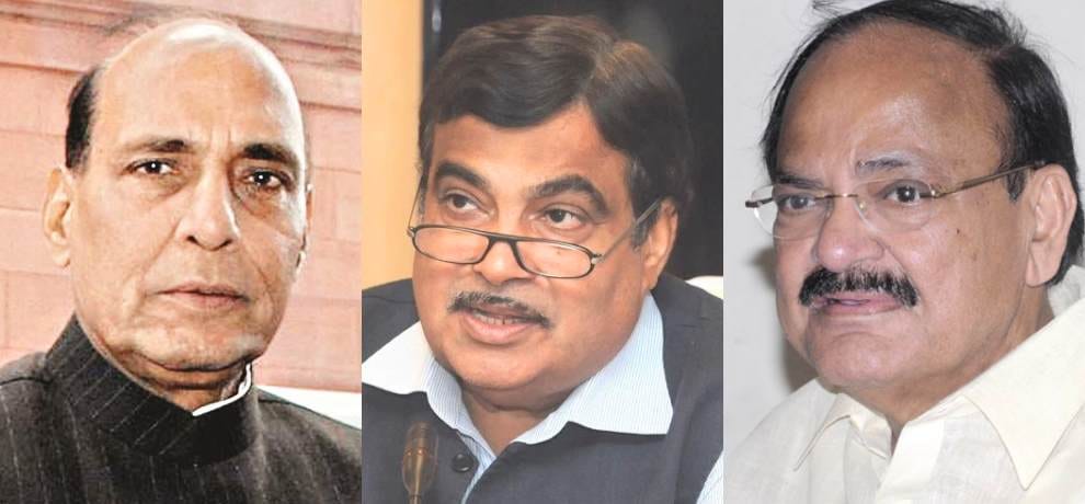 Rajnath Singh, Nitin Gadkari, Venkaiah Naidu Visit Himachal Pradesh