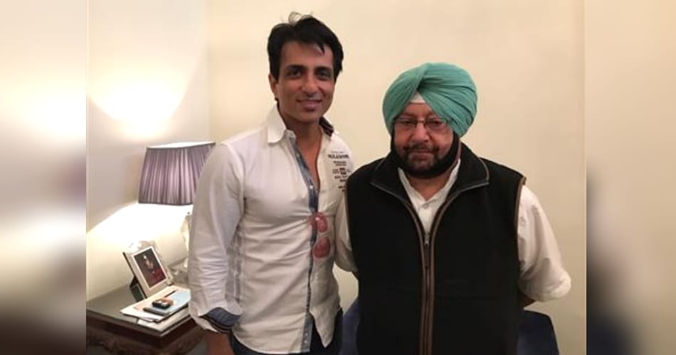 Sonu Sood meets Captain Amarinder singh for upcoming punjab elections