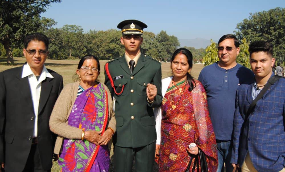 ima pop, son become officer in indian army