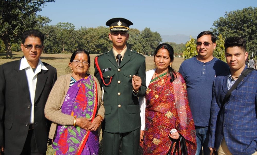 ima pop, son become officer in indian army