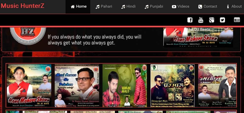Pahari music collection at musichunterz website