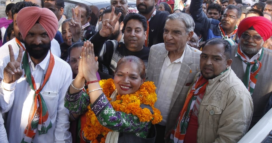 Thakur Kaul Singh campaign for the chandigarh Congress