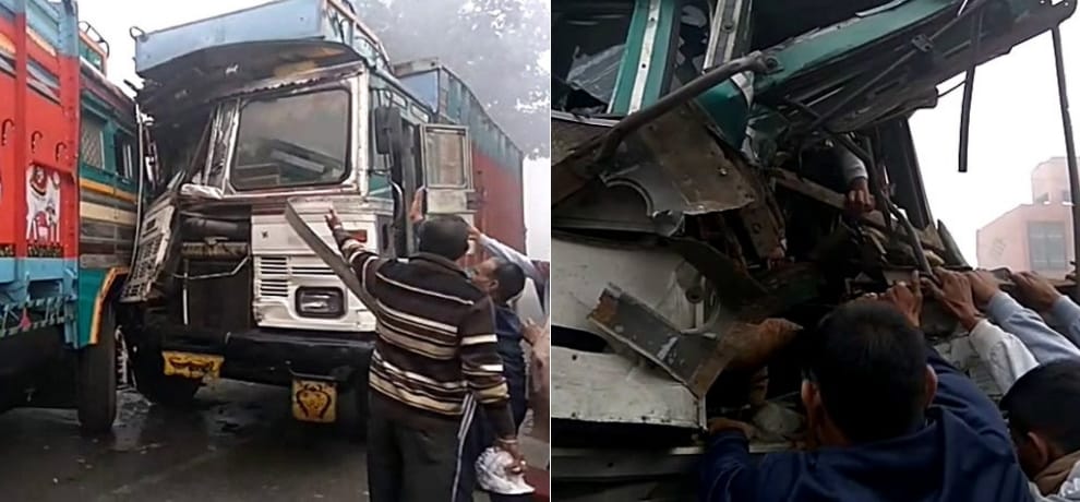 Fog havoc on the road, people are dying between vehicles