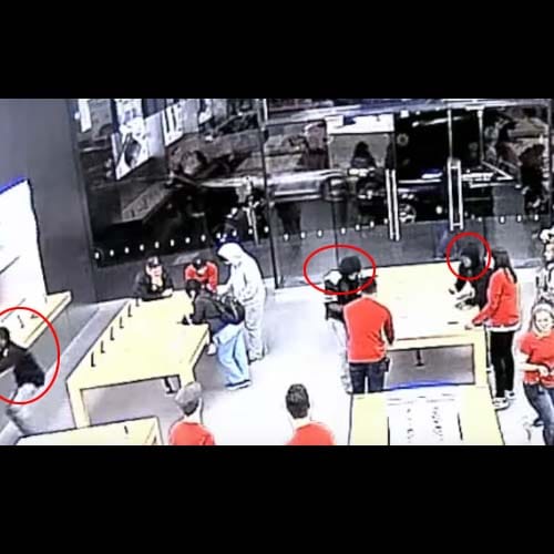 robbbers targeted and stolen mobiles from same stores in America