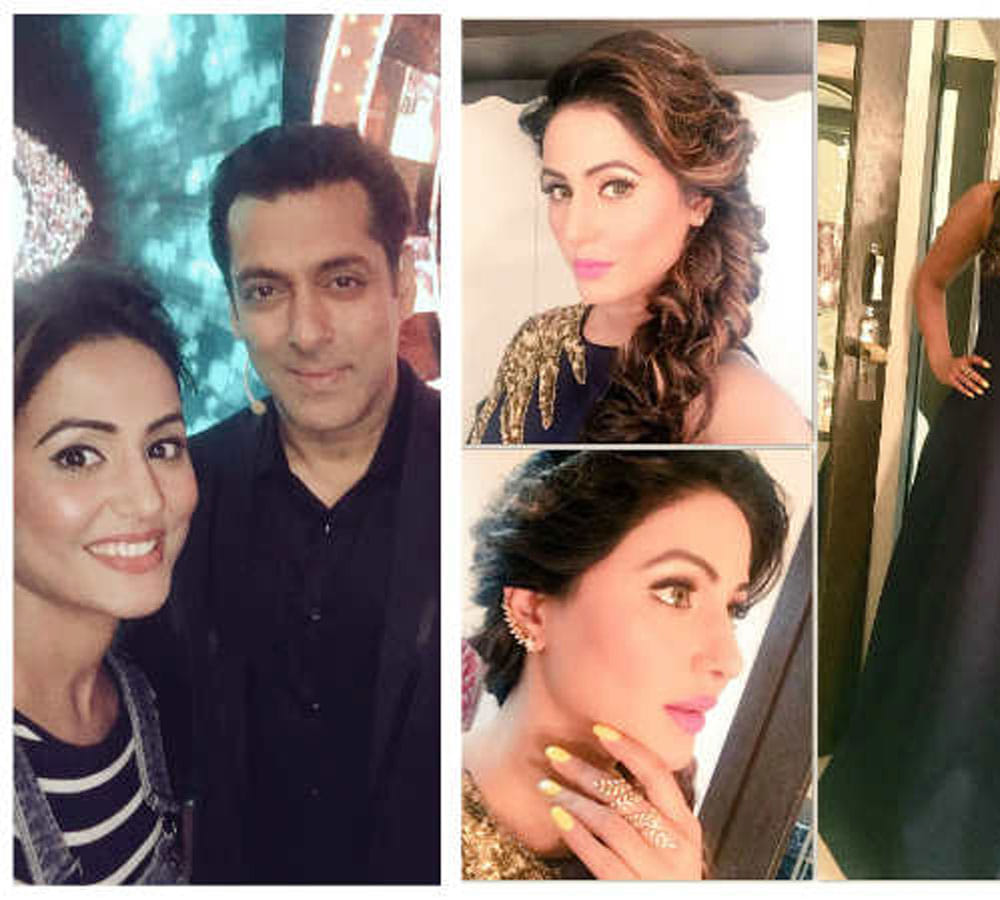 hina khan at bigg boss house
